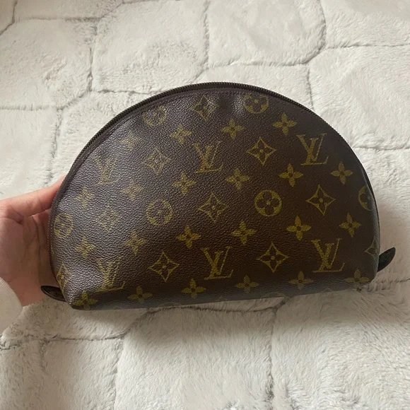Louis Vuitton trousse demi rhonde cosmetics pouch